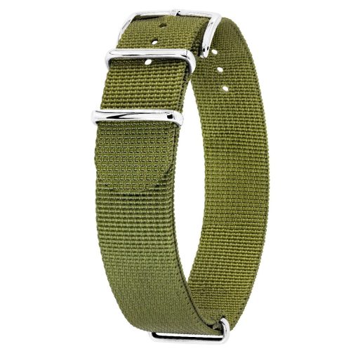 Hirsch RUSH RECYCLE NATO óraszíj zöld -  22mm / XL - 296+mm